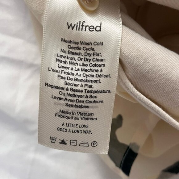 Aritzia Wilfred Floral Sheer Sleeve Blouson Bodysuit S - Picture 8 of 11